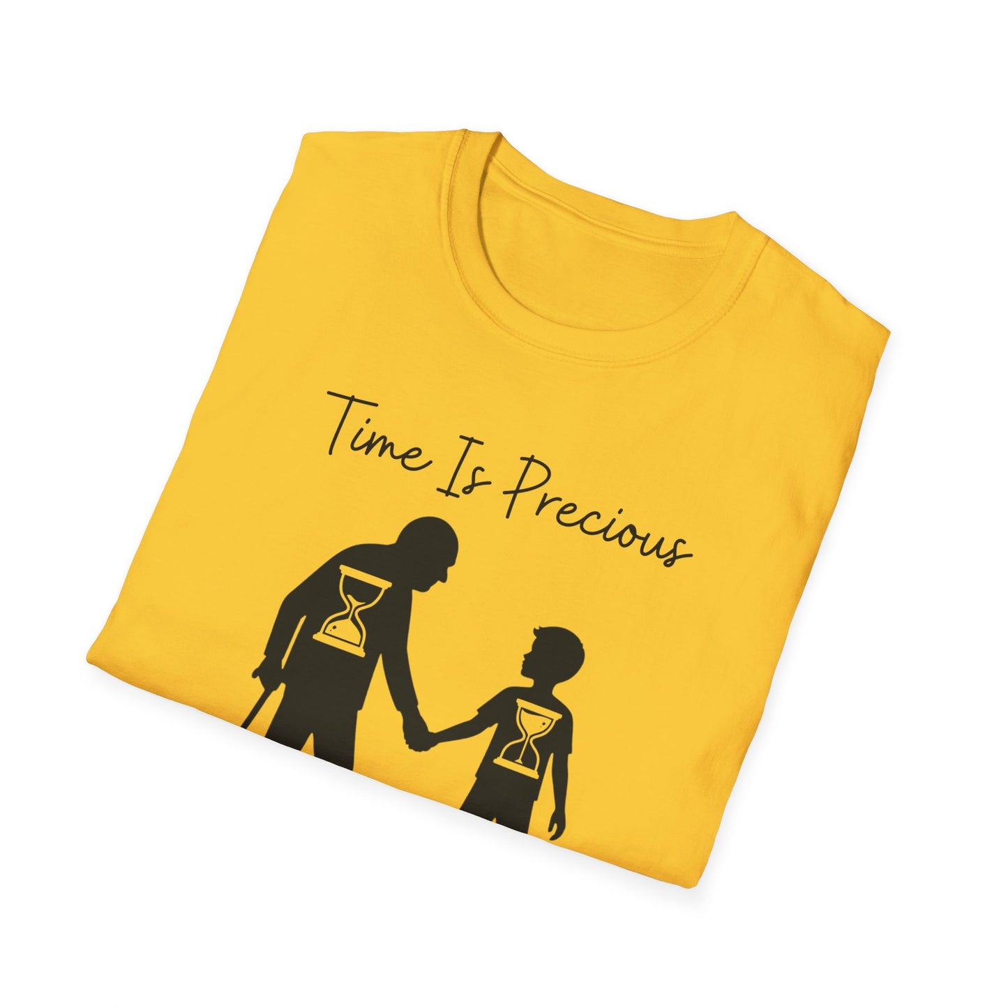 Time Is Precious Images on Unisex Softstyle T-Shirt