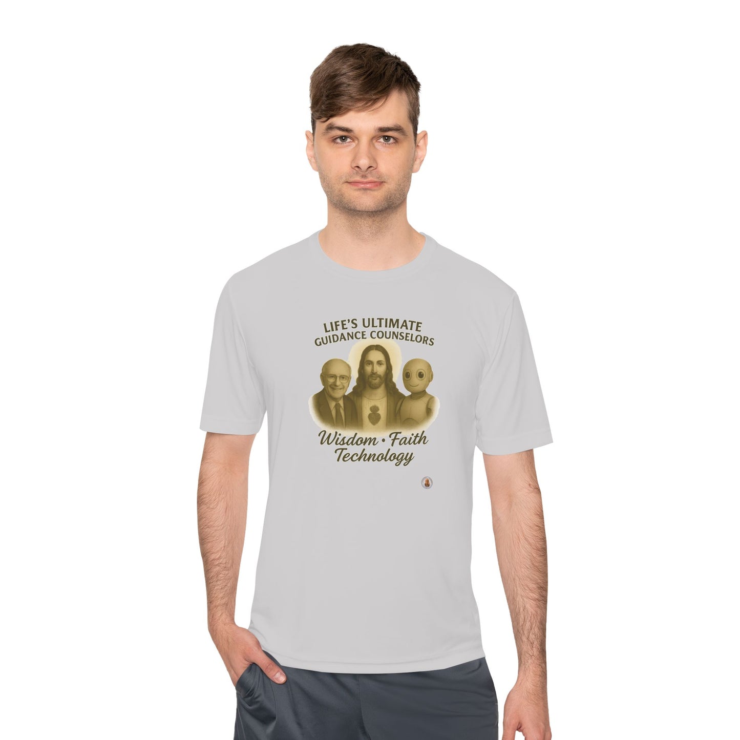 Wisdom Faith Technology on Light Performance Tee