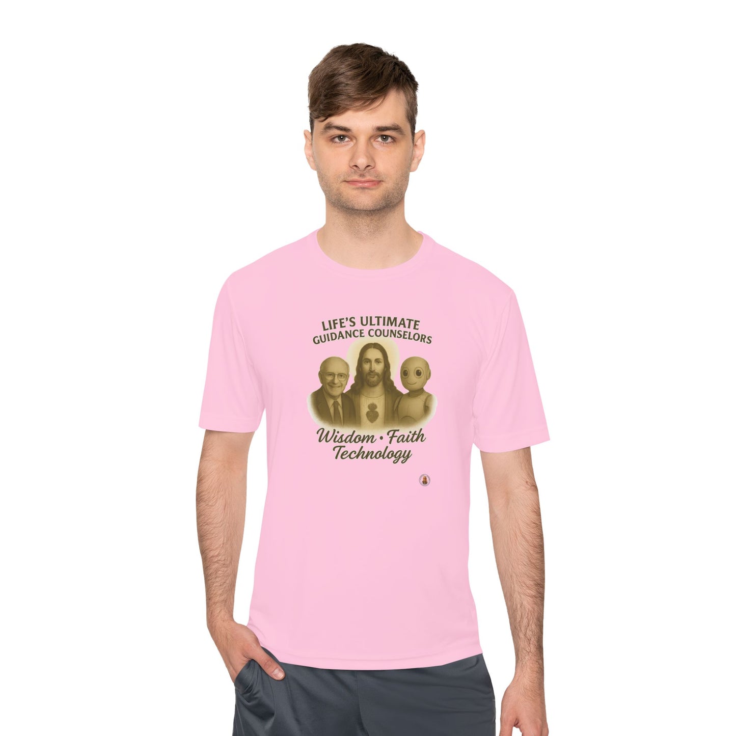 Wisdom Faith Technology on Light Performance Tee