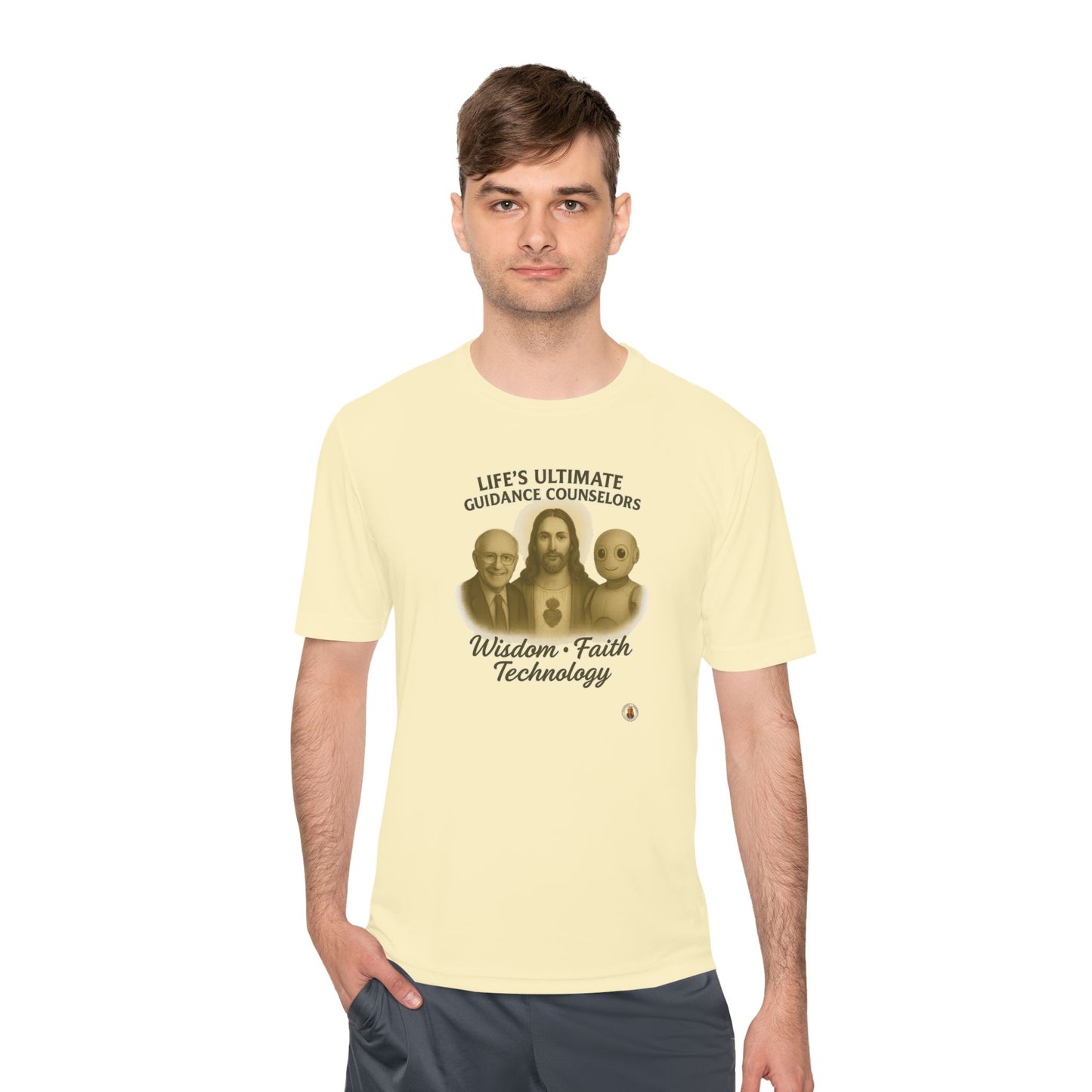 Wisdom Faith Technology on Light Performance Tee