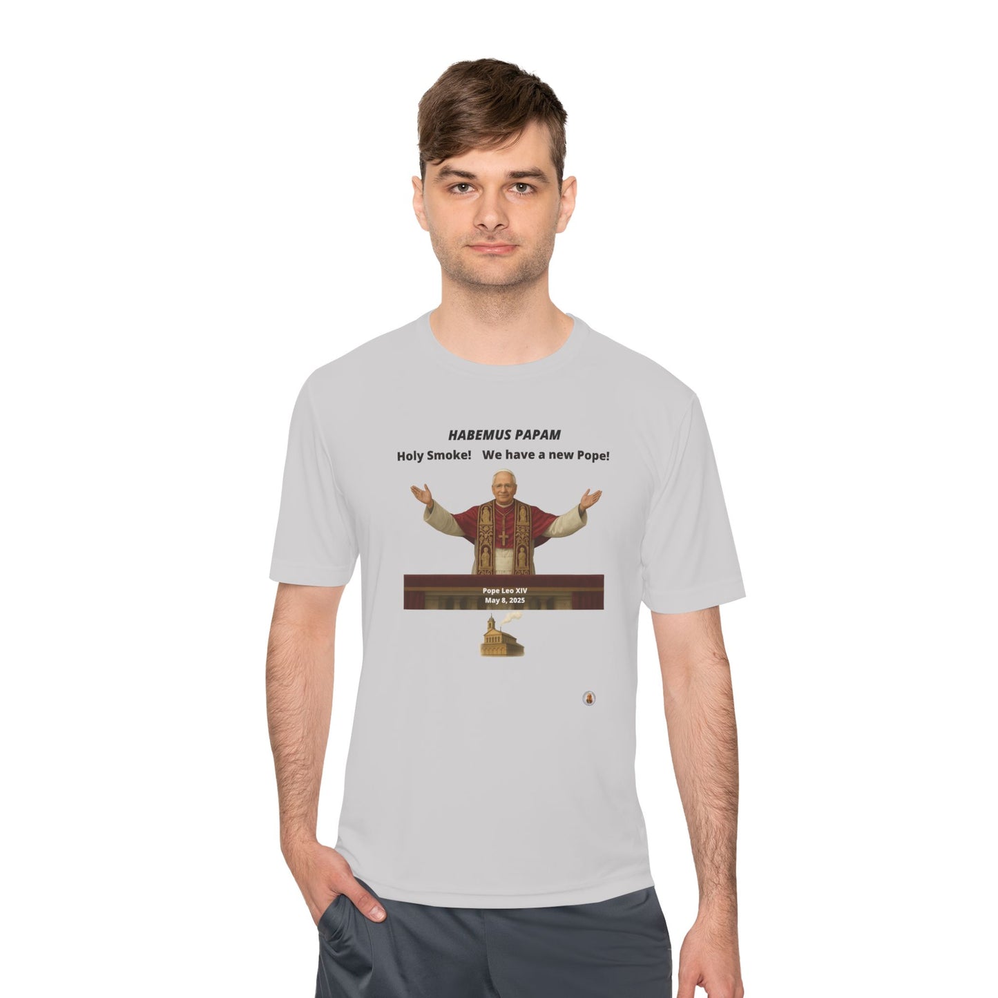 Habemus Papam - Holy Smoke! on Light Performance Tee
