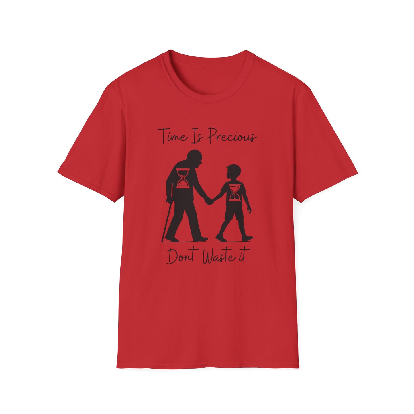 Time Is Precious Images on Unisex Softstyle T-Shirt