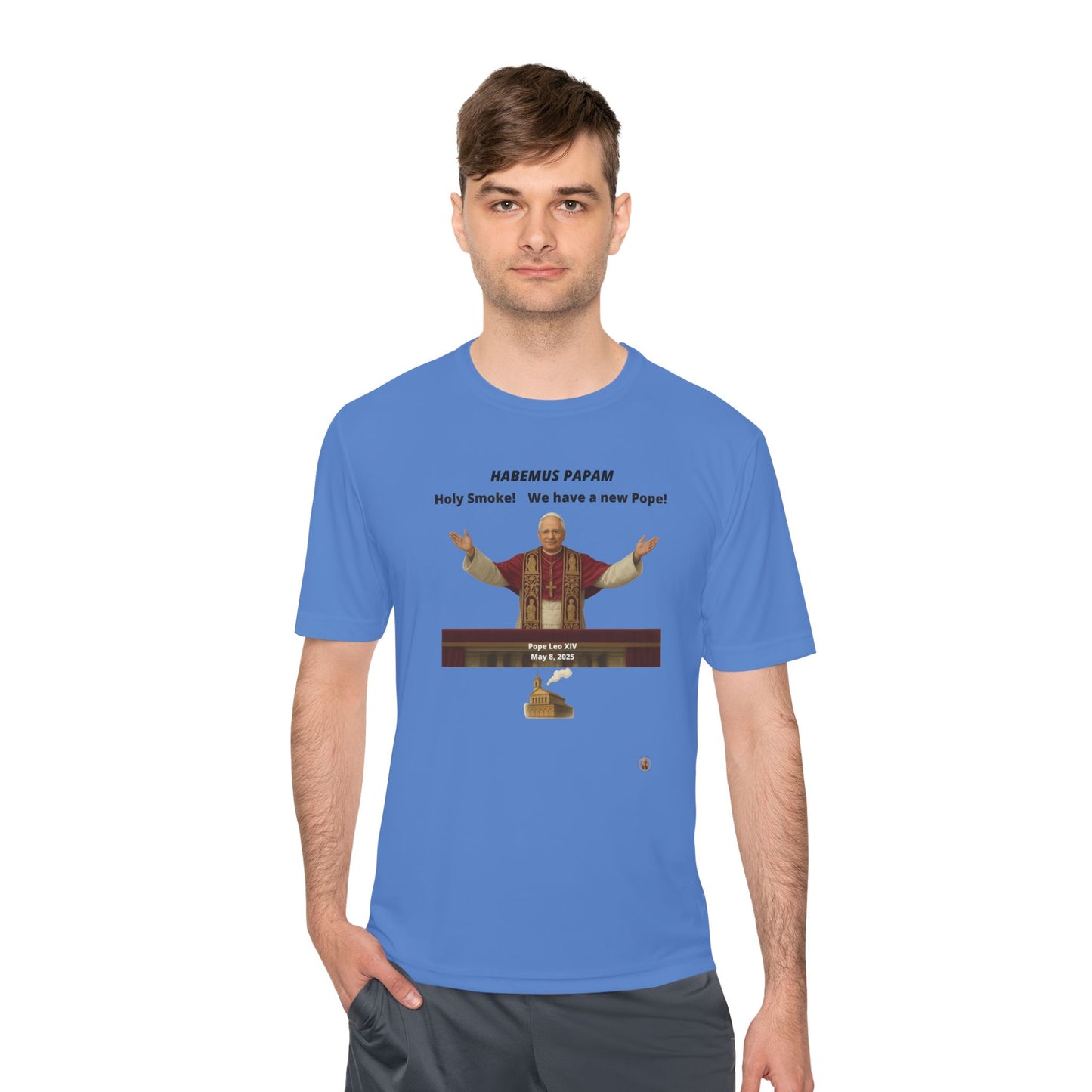 Habemus Papam - Holy Smoke! on Light Performance Tee
