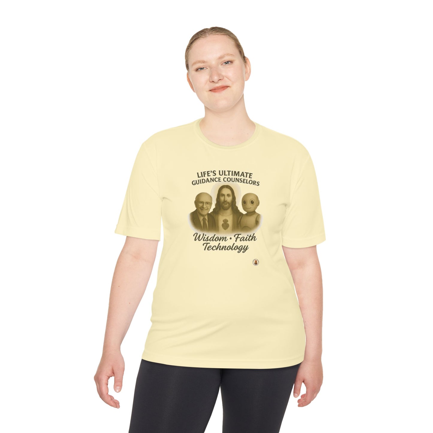Wisdom Faith Technology on Light Performance Tee