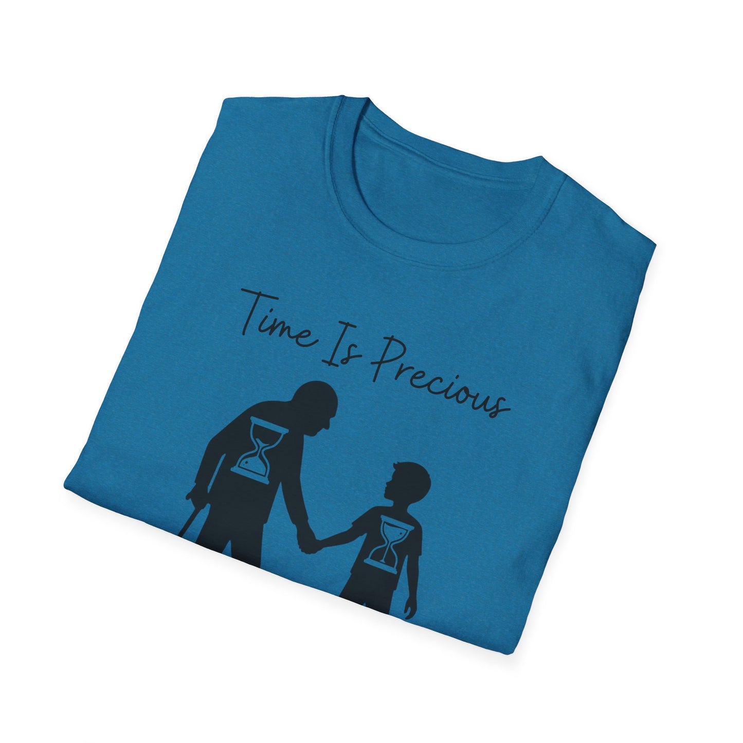 Time Is Precious Images on Unisex Softstyle T-Shirt