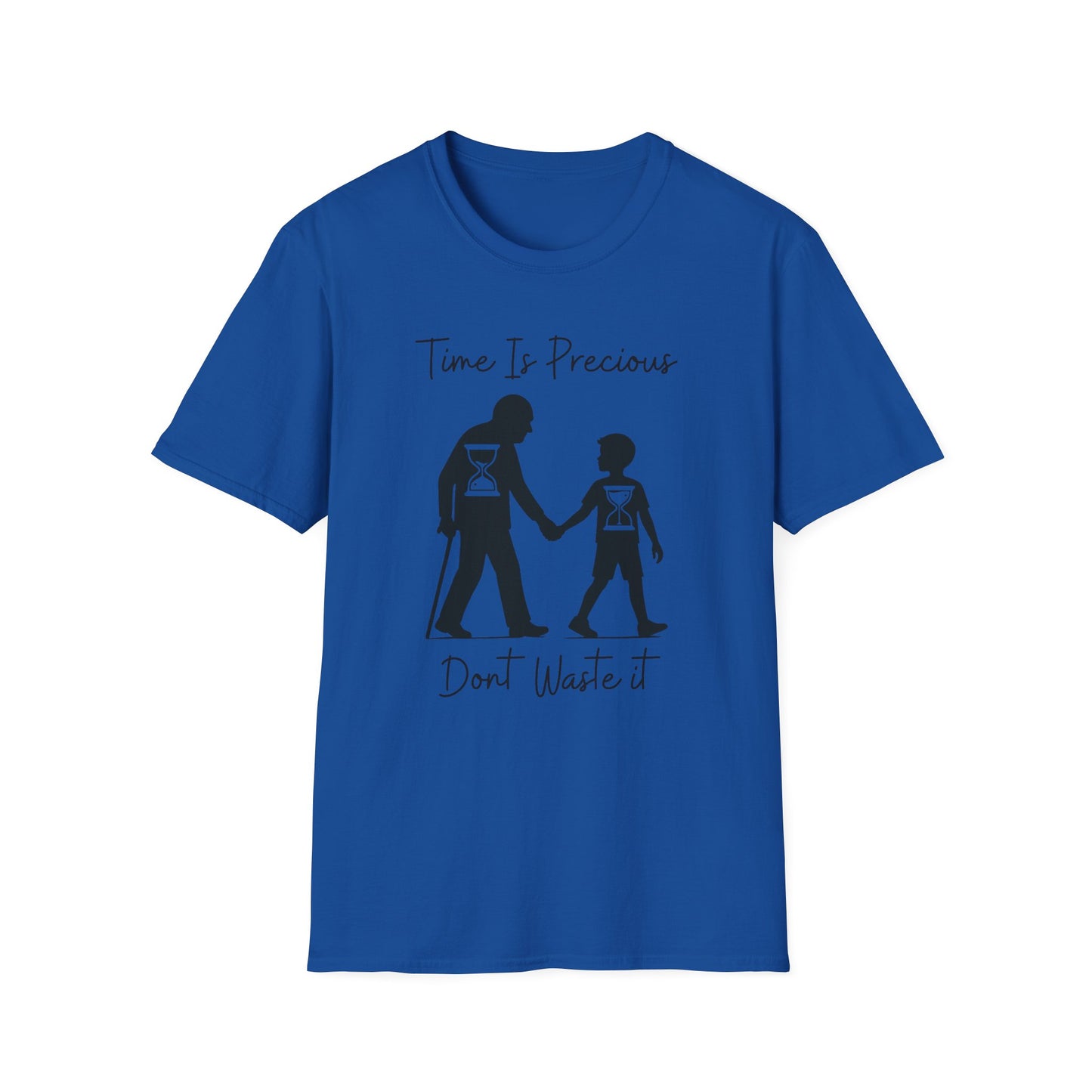 Time Is Precious Images on Unisex Softstyle T-Shirt