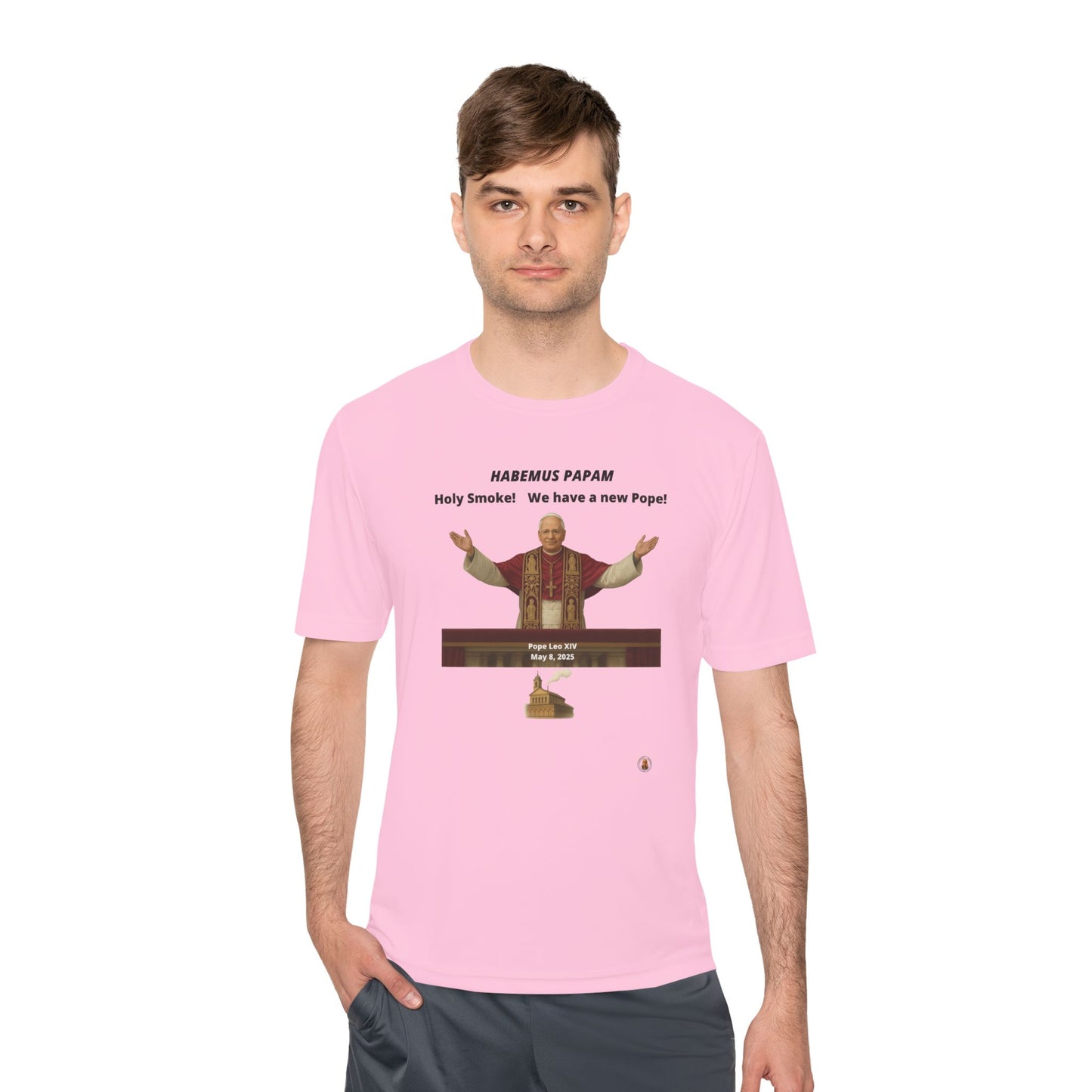 Habemus Papam - Holy Smoke! on Light Performance Tee