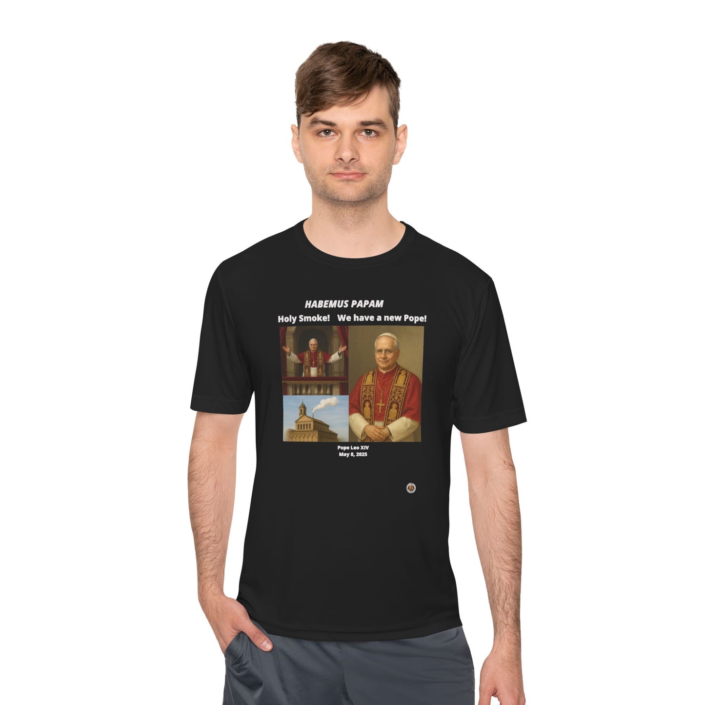 Habemus Papam New Pope Collection on Dark Performance Tee