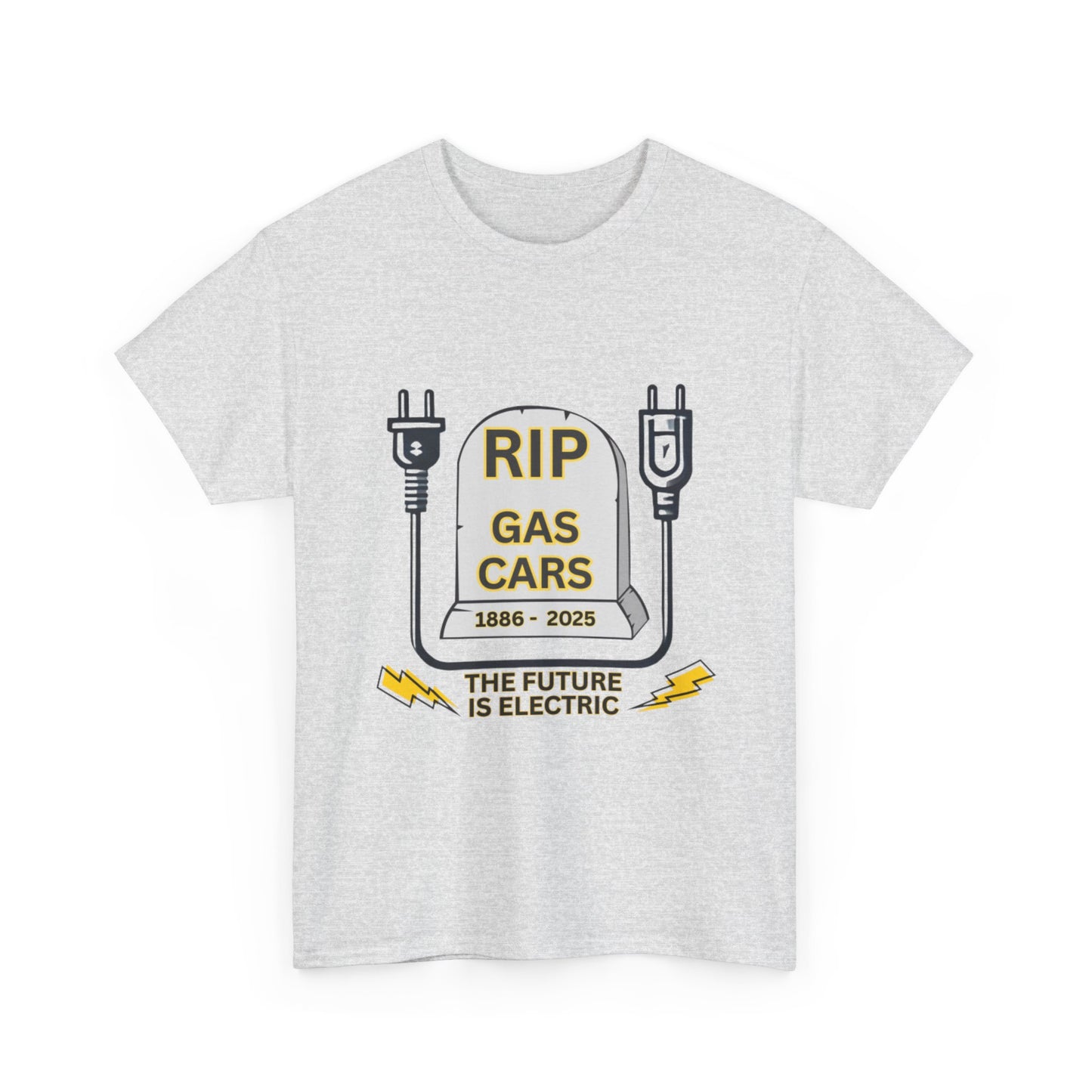 RIP Gas Cars on Unisex Heavy 100% Cotton Tee