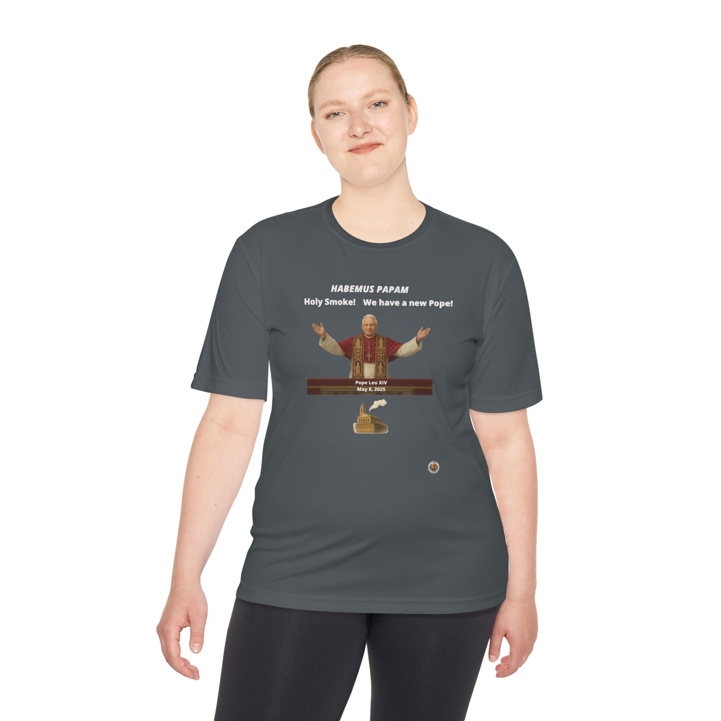 Habemus Papam - Holy Smoke! on Dark Performance Tee