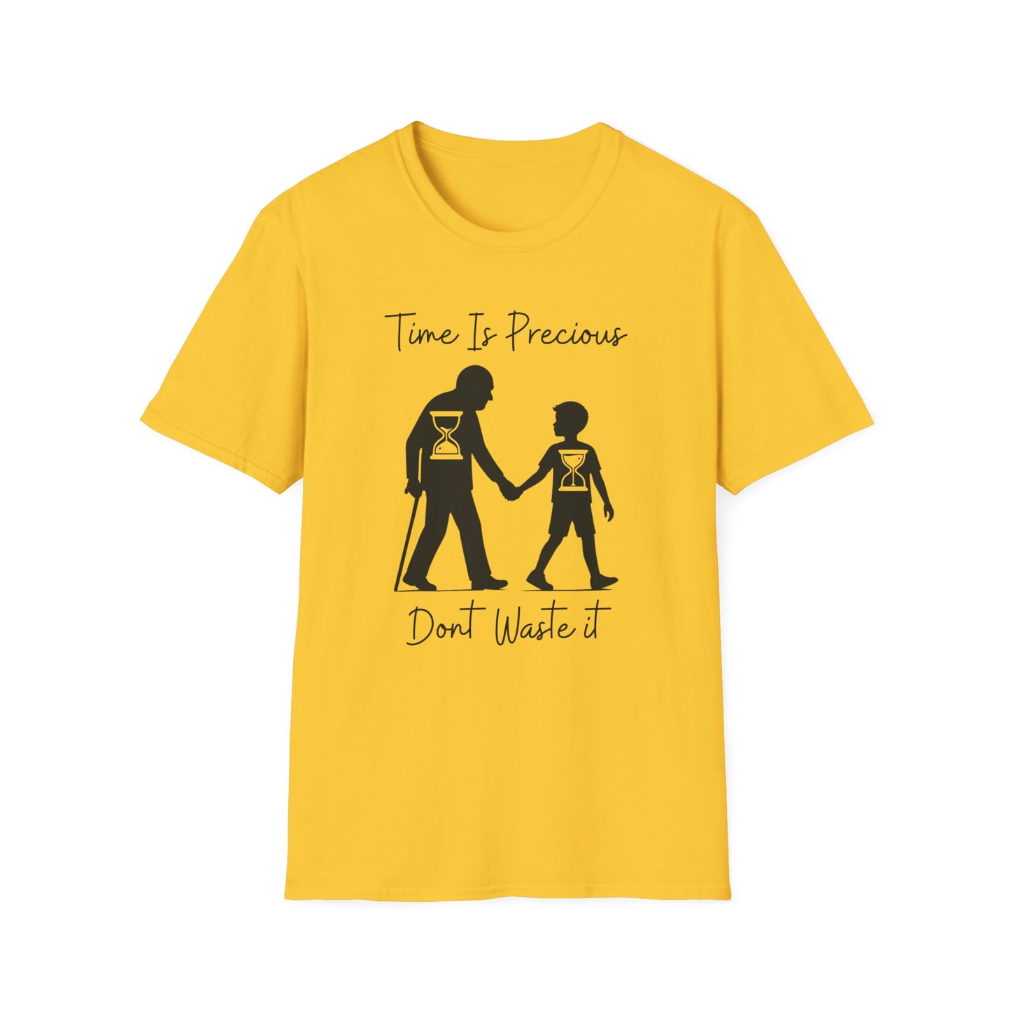 Time Is Precious Images on Unisex Softstyle T-Shirt
