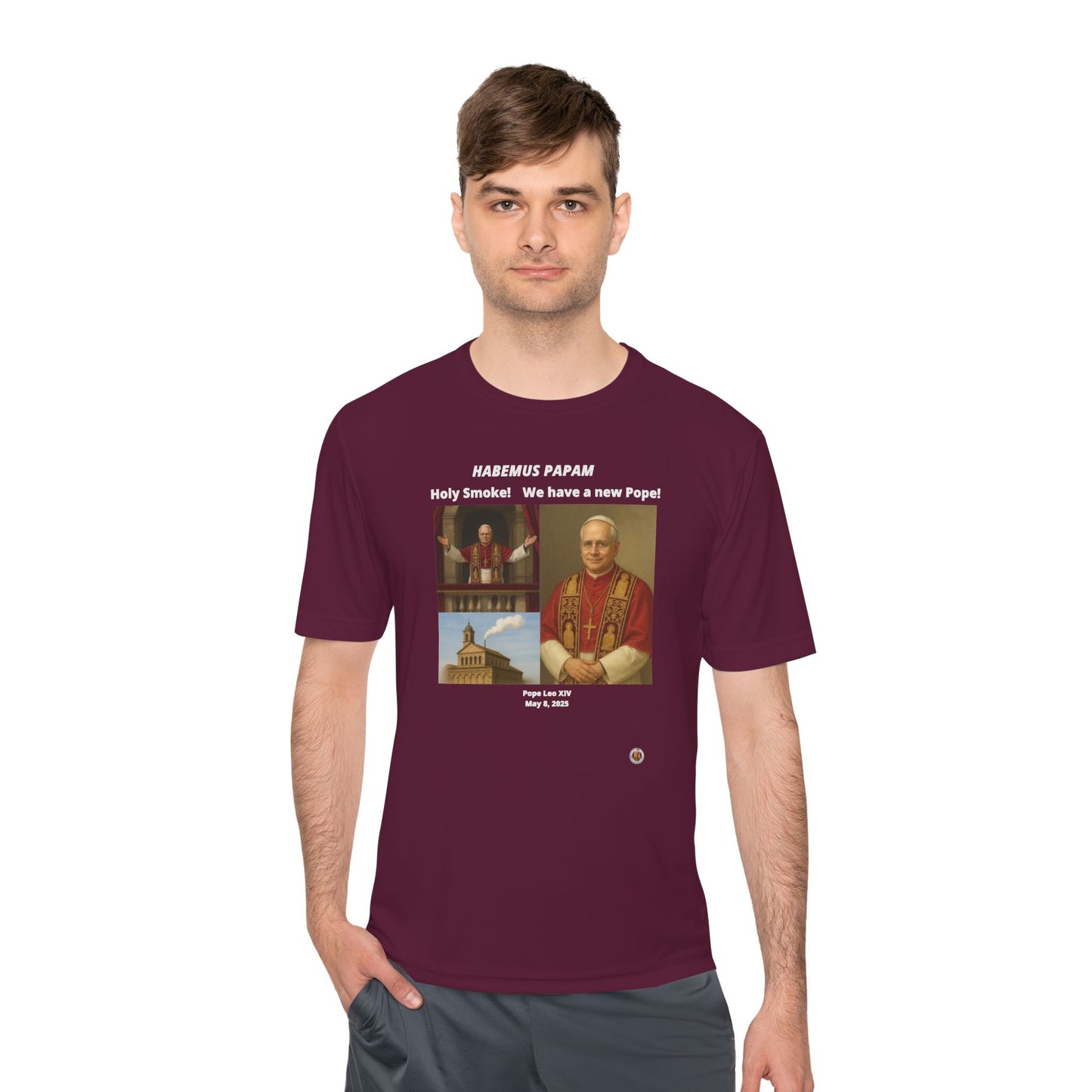 Habemus Papam New Pope Collection on Dark Performance Tee