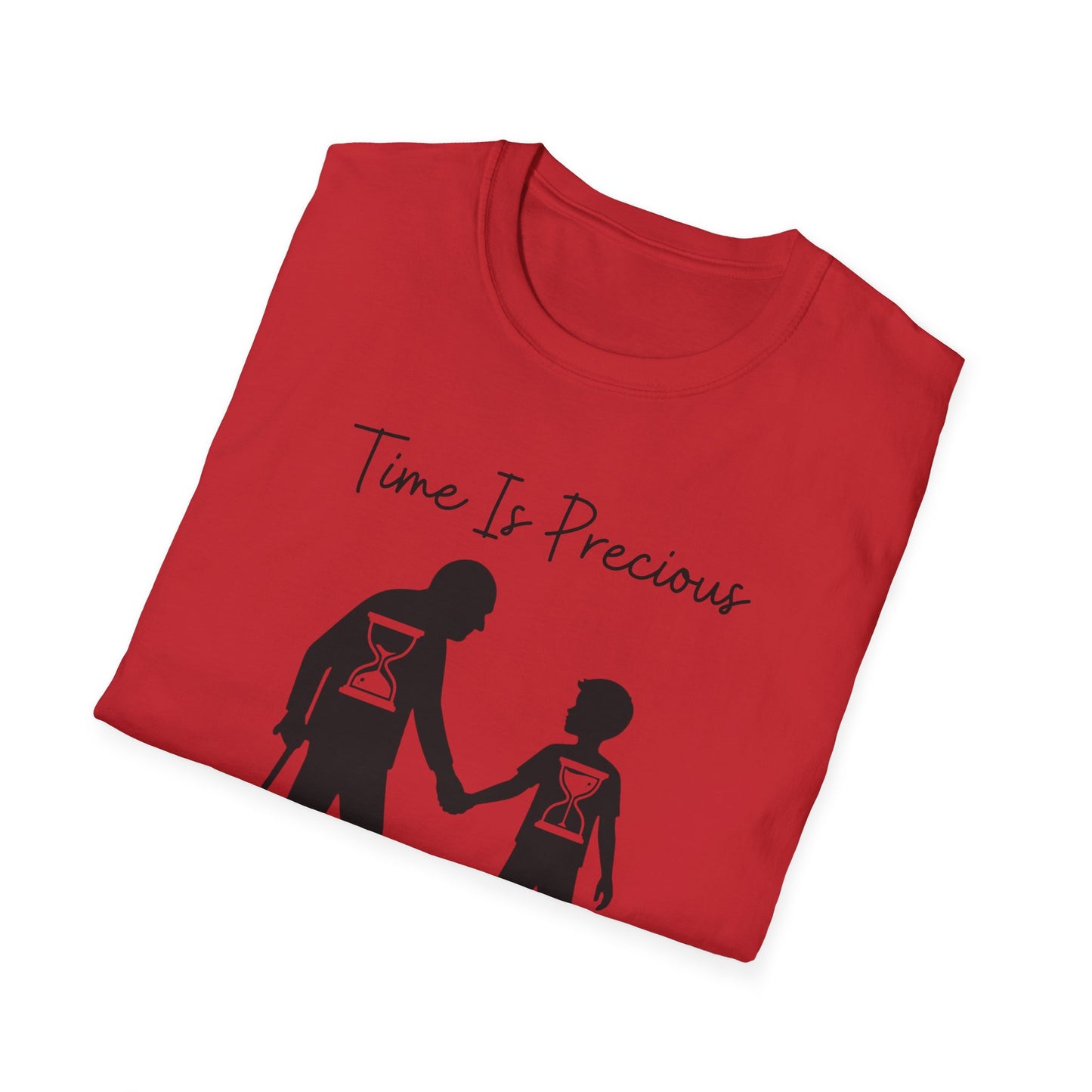 Time Is Precious Images on Unisex Softstyle T-Shirt