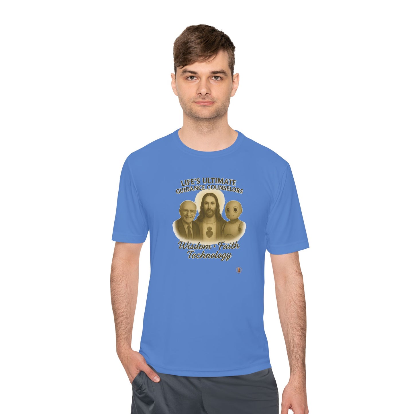 Wisdom Faith Technology on Light Performance Tee