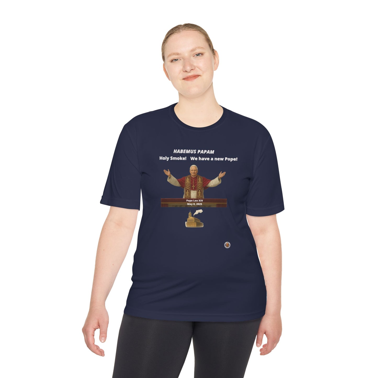 Habemus Papam - Holy Smoke! on Dark Performance Tee