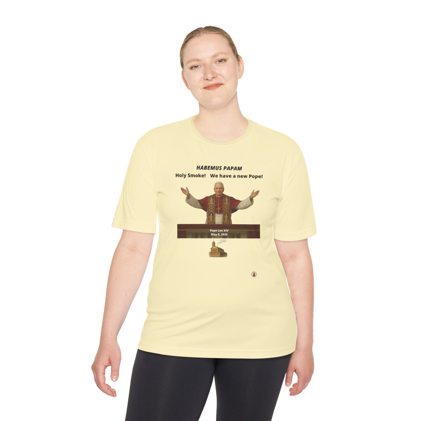Habemus Papam - Holy Smoke! on Light Performance Tee