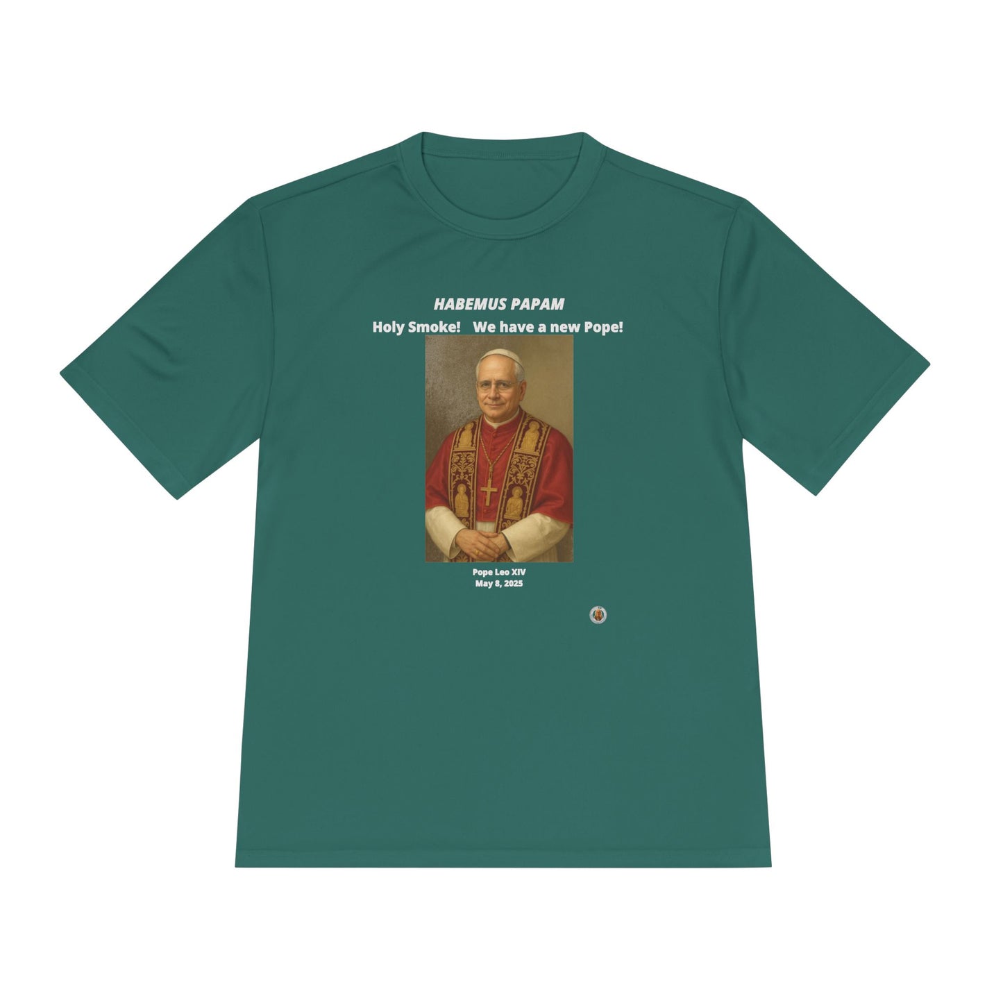 Habemus Papam - New Pope Portrait on Dark Performance Tee