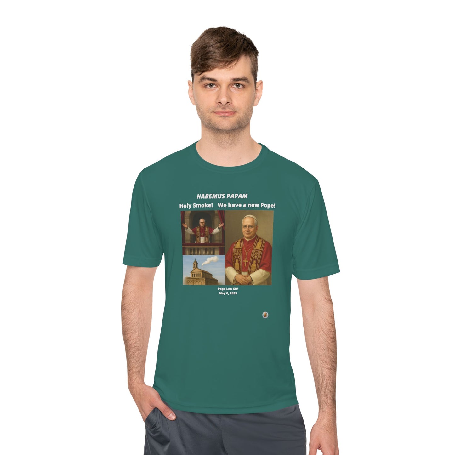 Habemus Papam New Pope Collection on Dark Performance Tee
