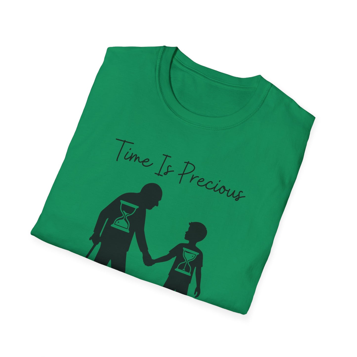 Time Is Precious Images on Unisex Softstyle T-Shirt