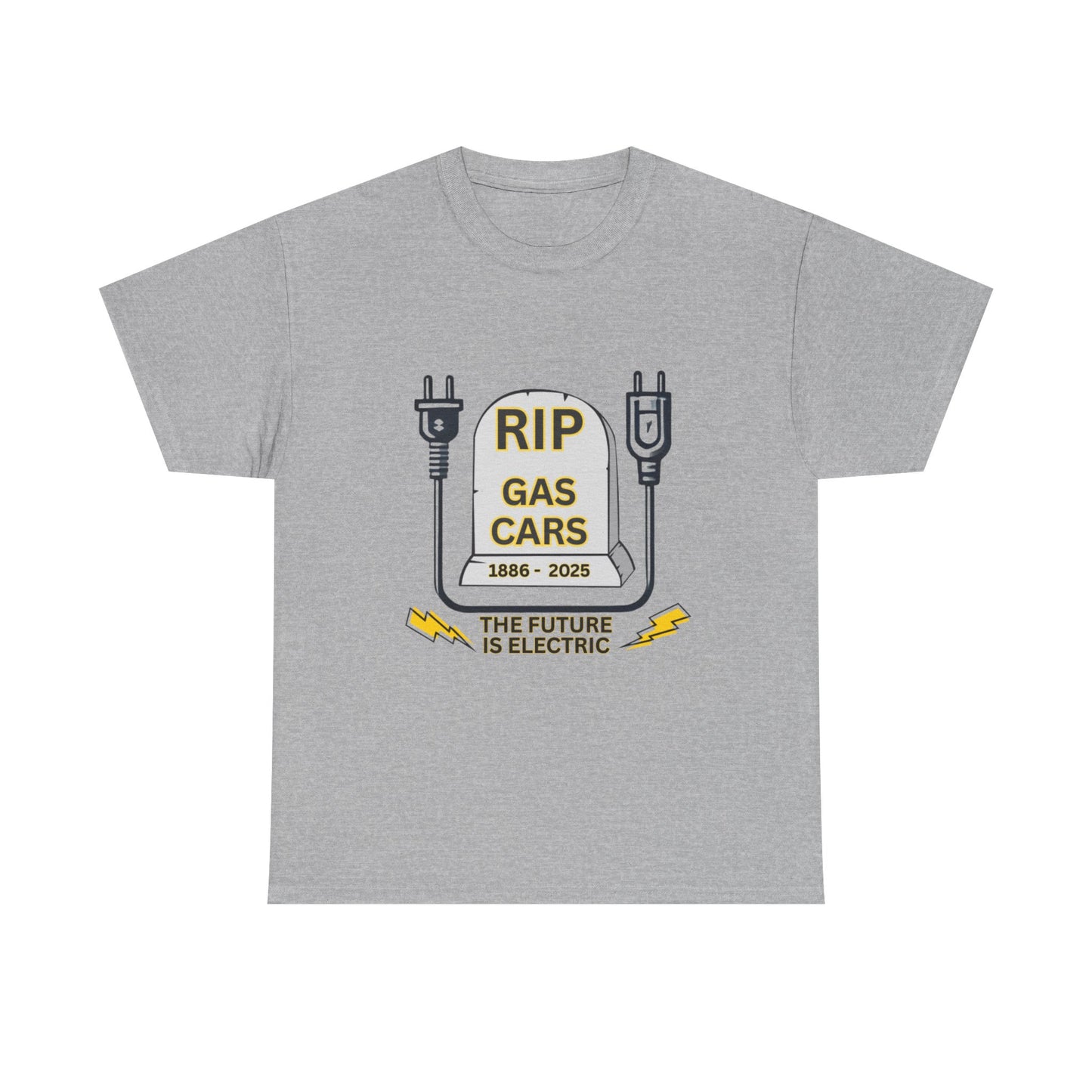 RIP Gas Cars on Unisex Heavy 100% Cotton Tee