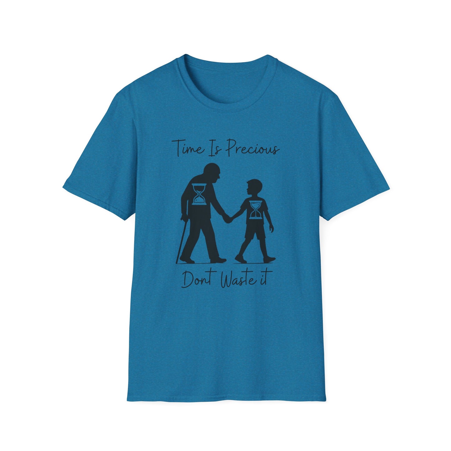 Time Is Precious Images on Unisex Softstyle T-Shirt