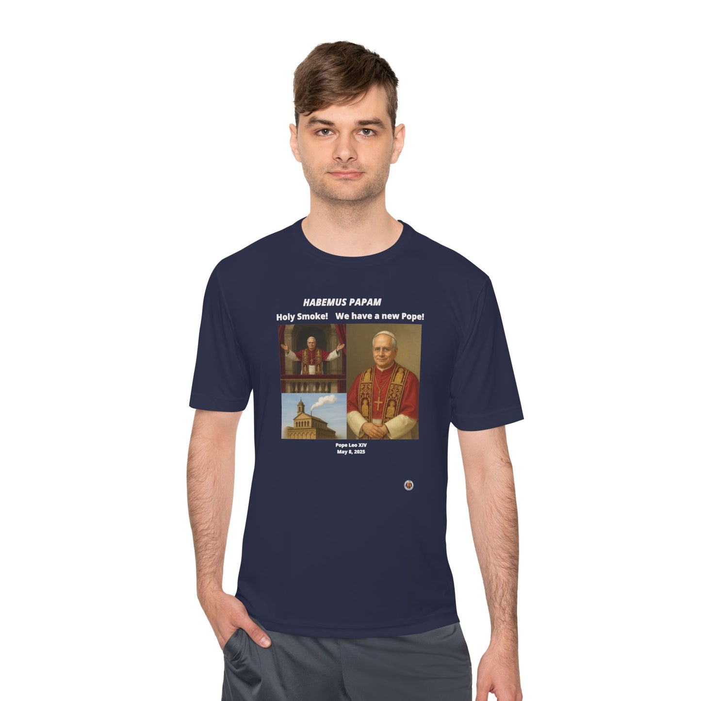 Habemus Papam New Pope Collection on Dark Performance Tee