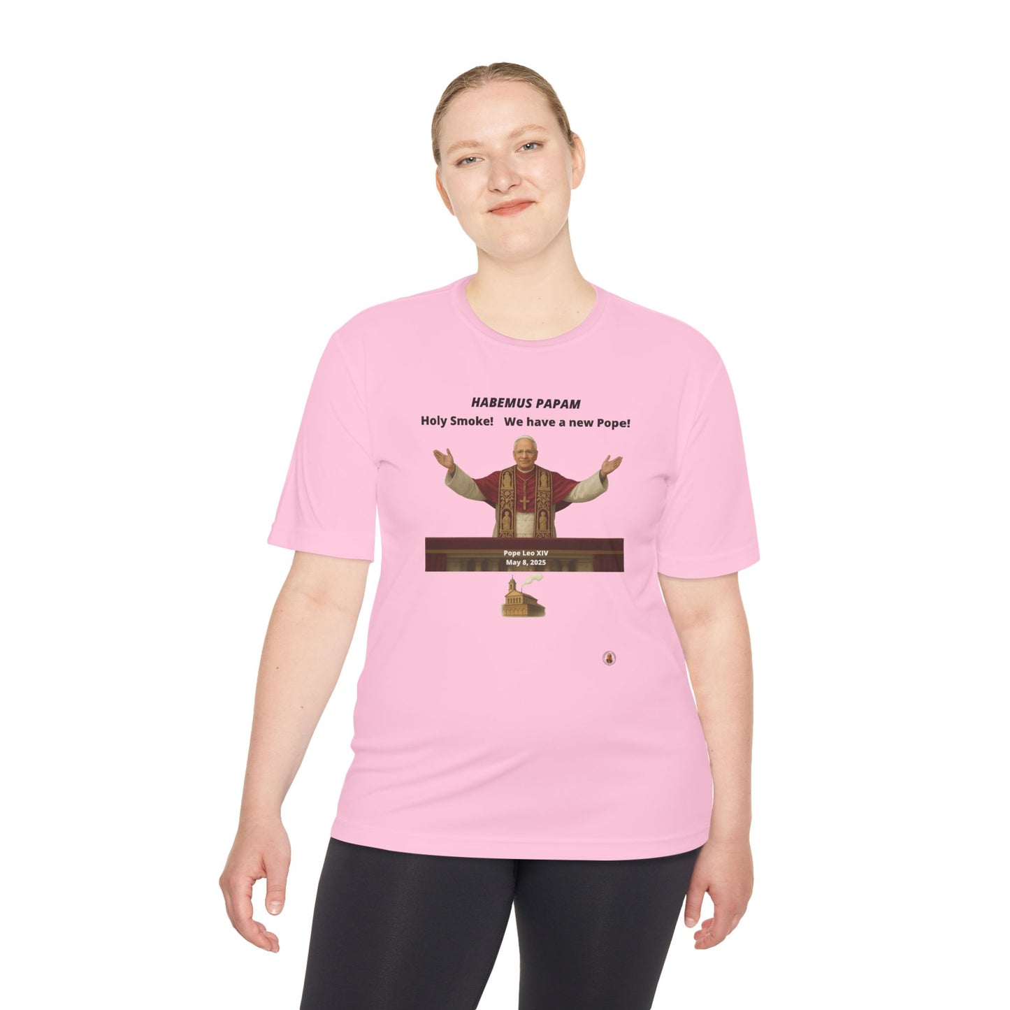 Habemus Papam - Holy Smoke! on Light Performance Tee