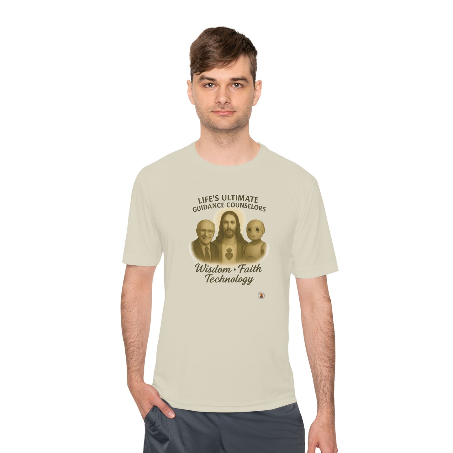 Wisdom Faith Technology on Light Performance Tee
