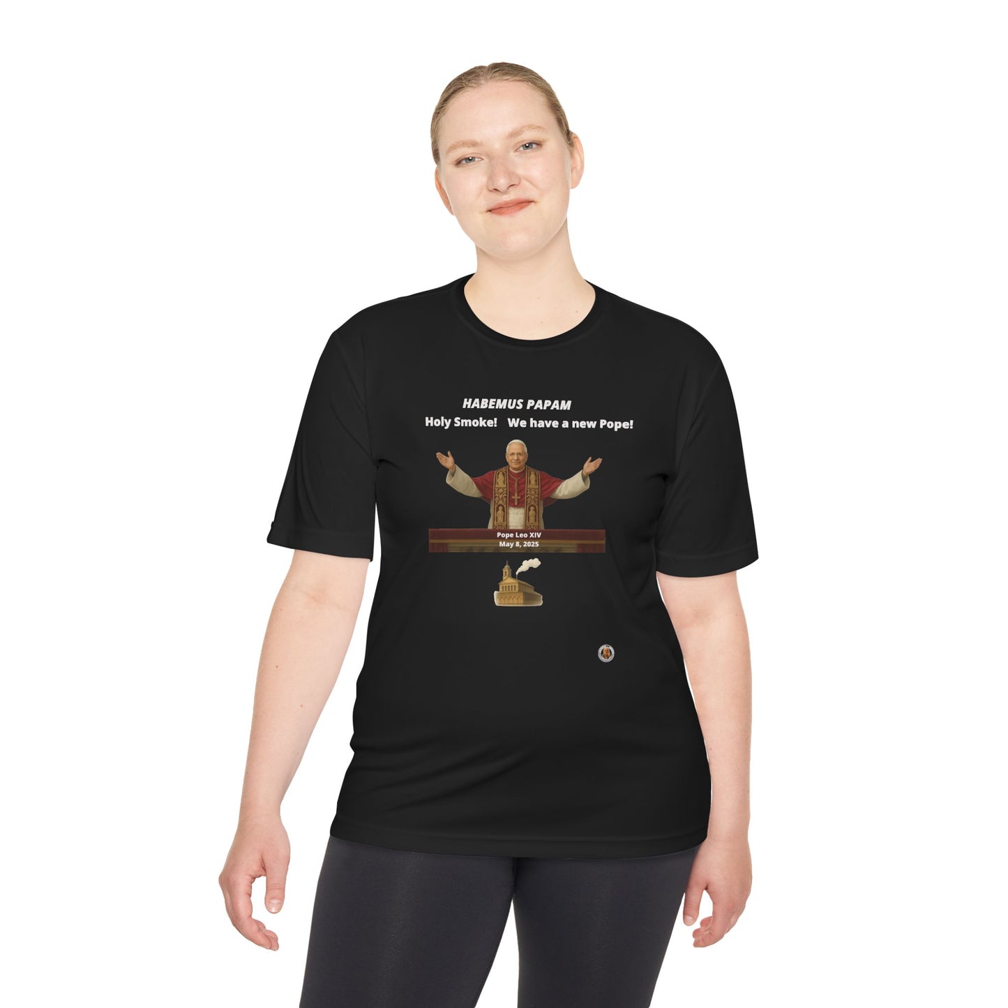 Habemus Papam - Holy Smoke! on Dark Performance Tee