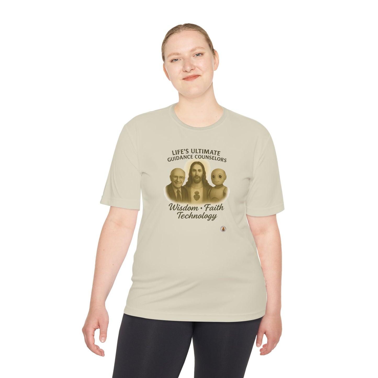 Wisdom Faith Technology on Light Performance Tee