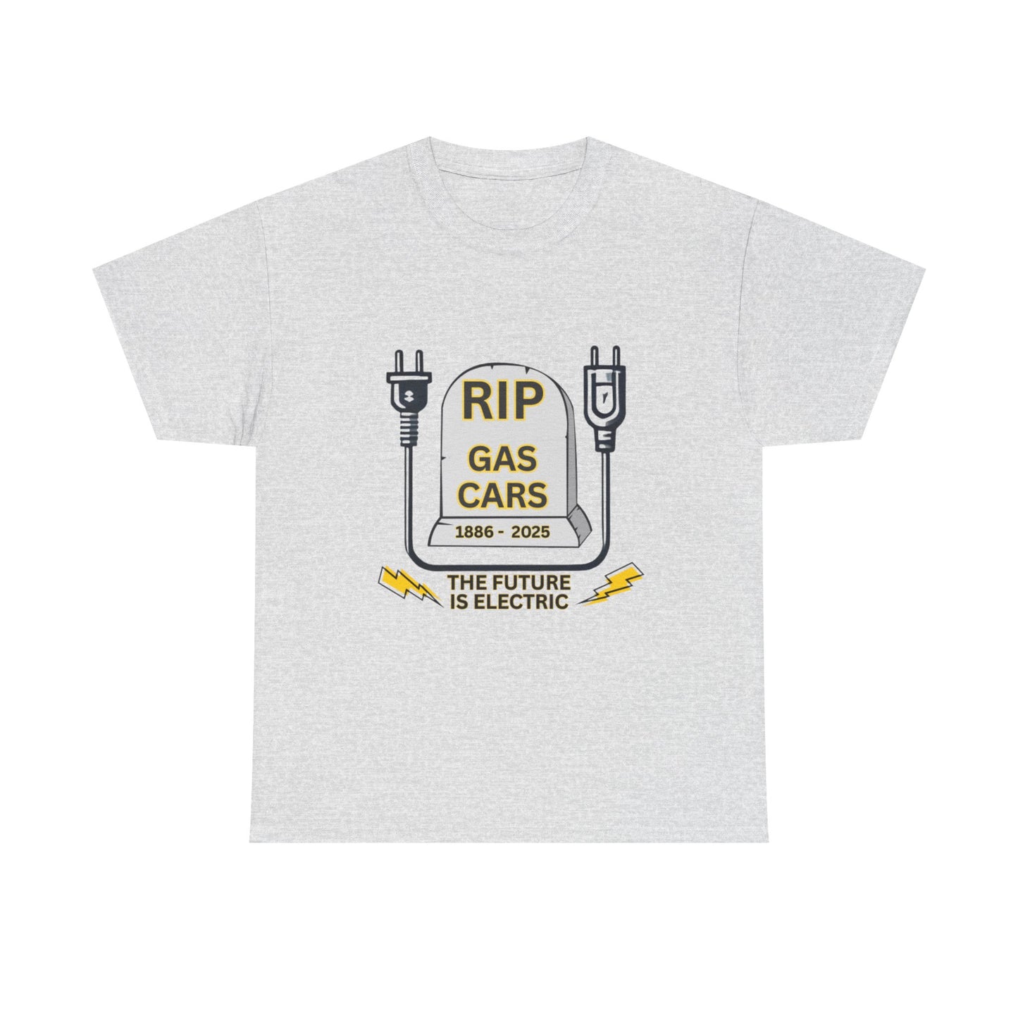 RIP Gas Cars on Unisex Heavy 100% Cotton Tee