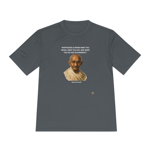 Mahatma Gandhi Kindness Leet Quote on  Performance Tee