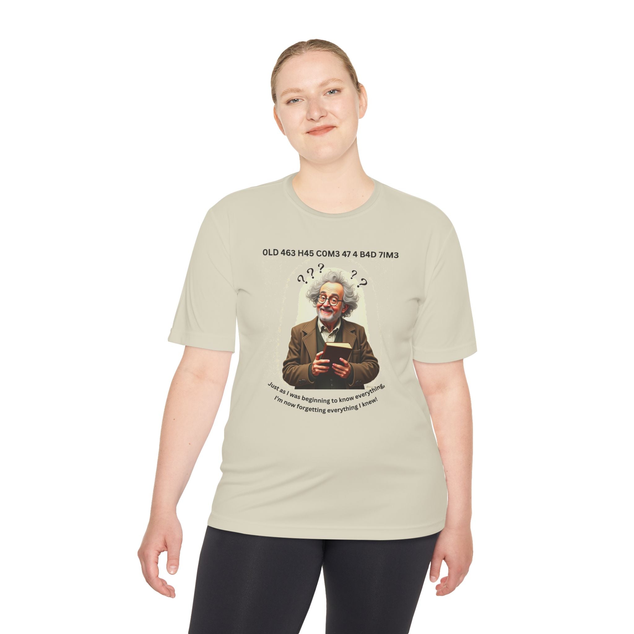 Gray Haired Man has his Senior Moments - Aging Ain't Easy Performance Tee