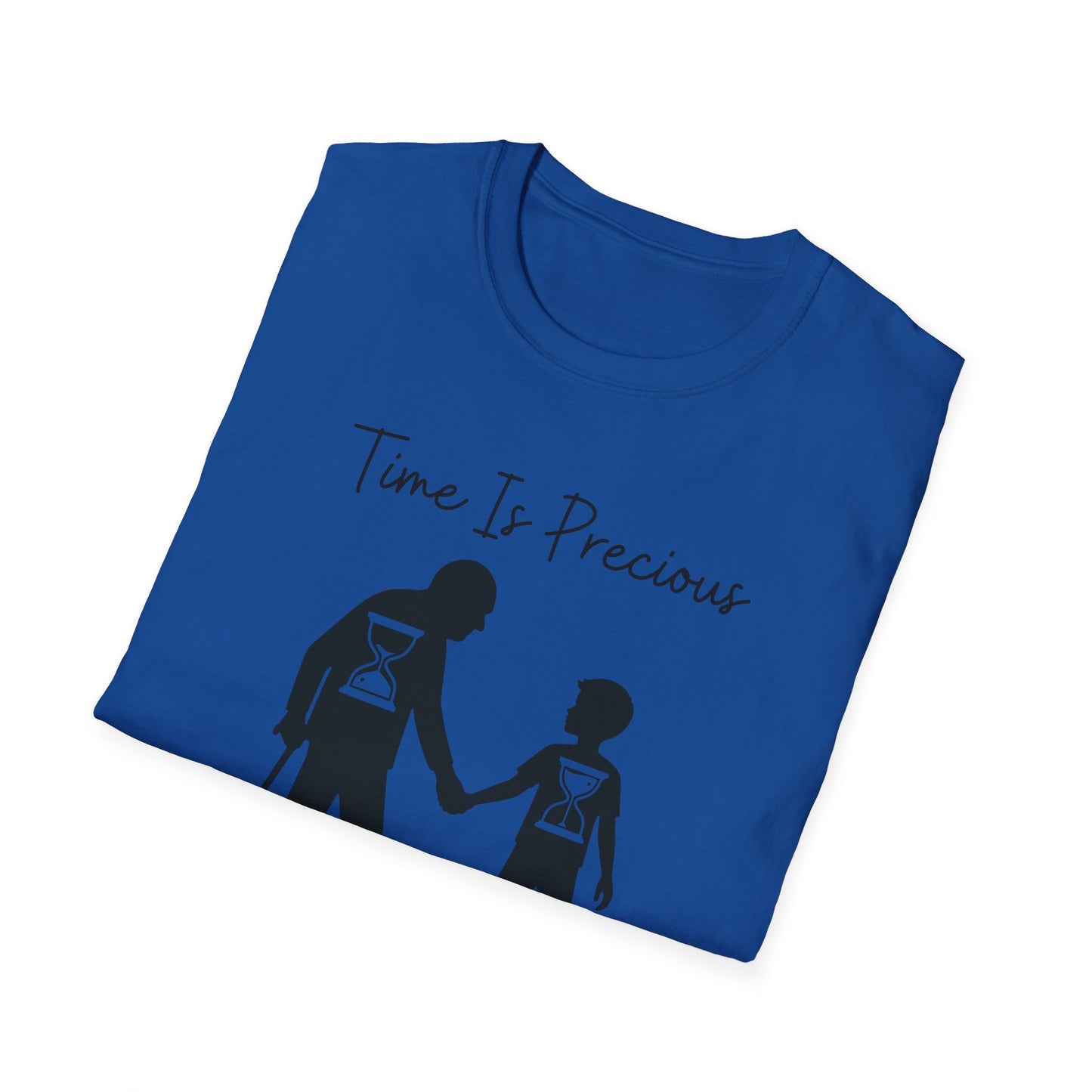 Time Is Precious Images on Unisex Softstyle T-Shirt