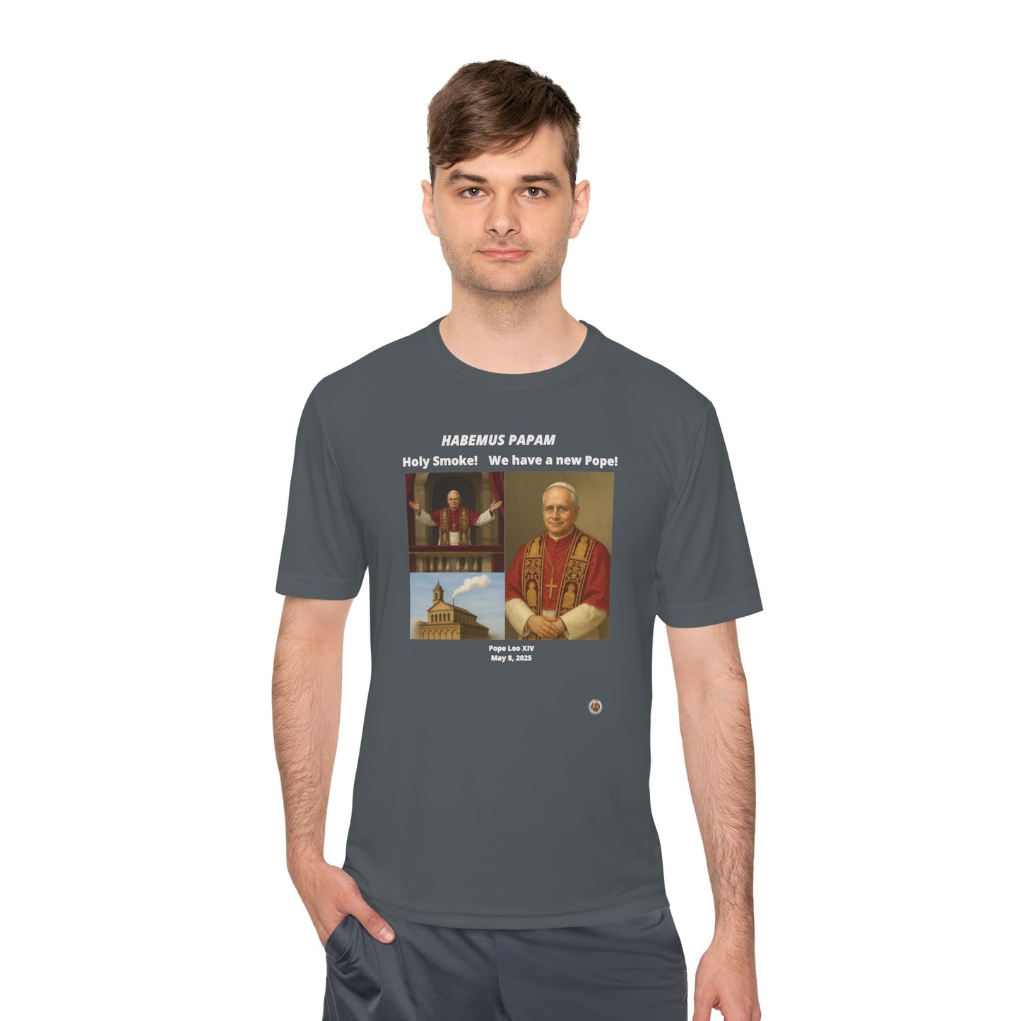 Habemus Papam New Pope Collection on Dark Performance Tee