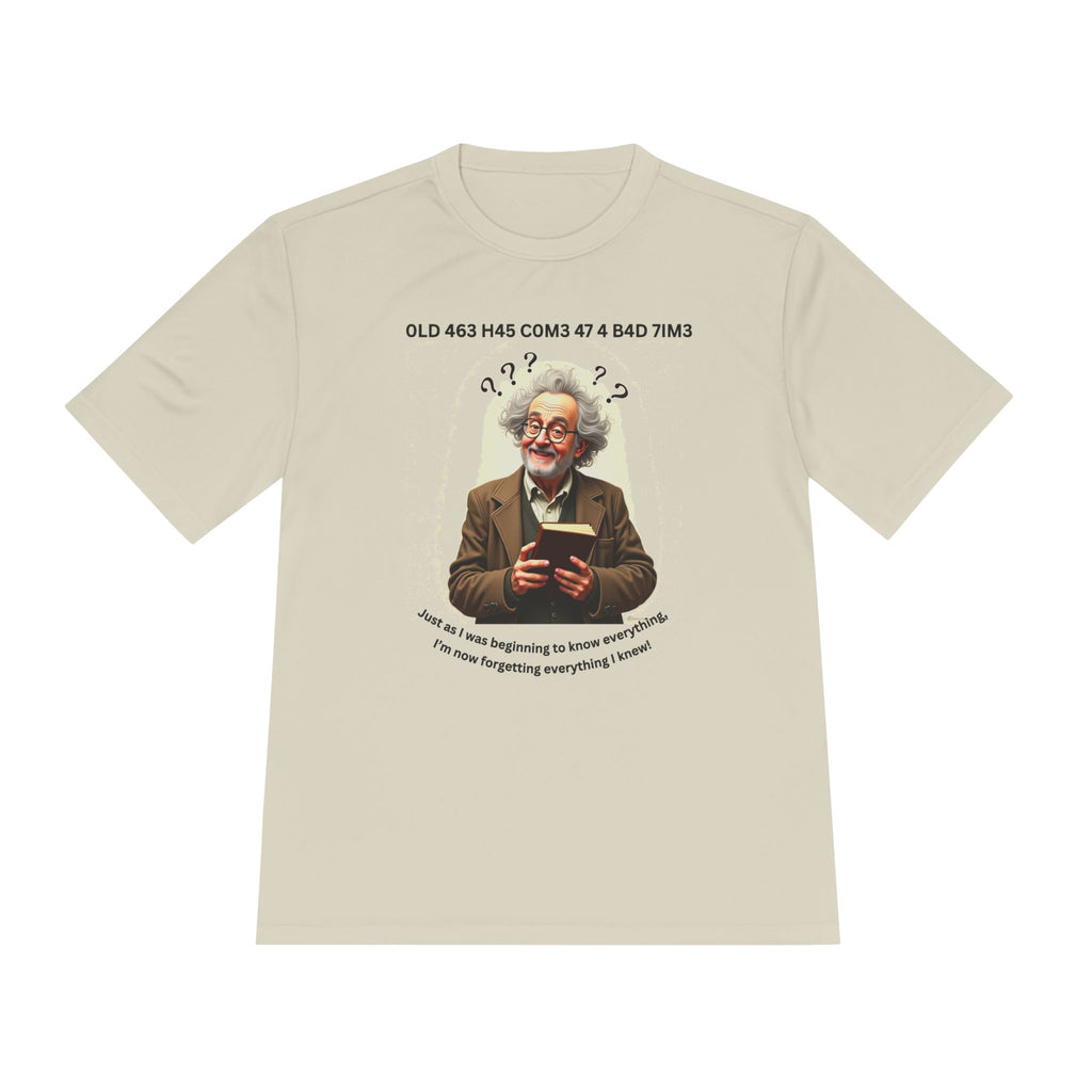 Gray Haired Man has his Senior Moments - Aging Ain't Easy Performance Tee