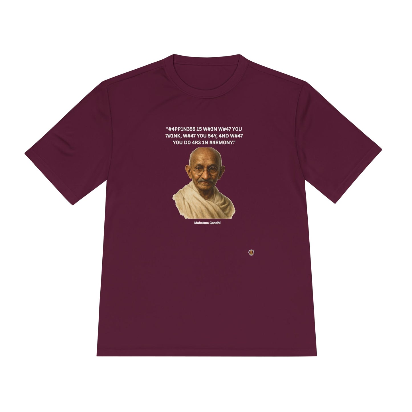 Mahatma Gandhi Kindness Leet Quote on  Performance Tee
