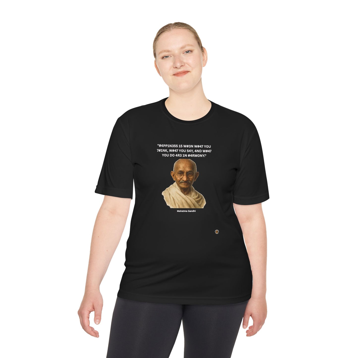 Mahatma Gandhi Kindness Leet Quote on  Performance Tee