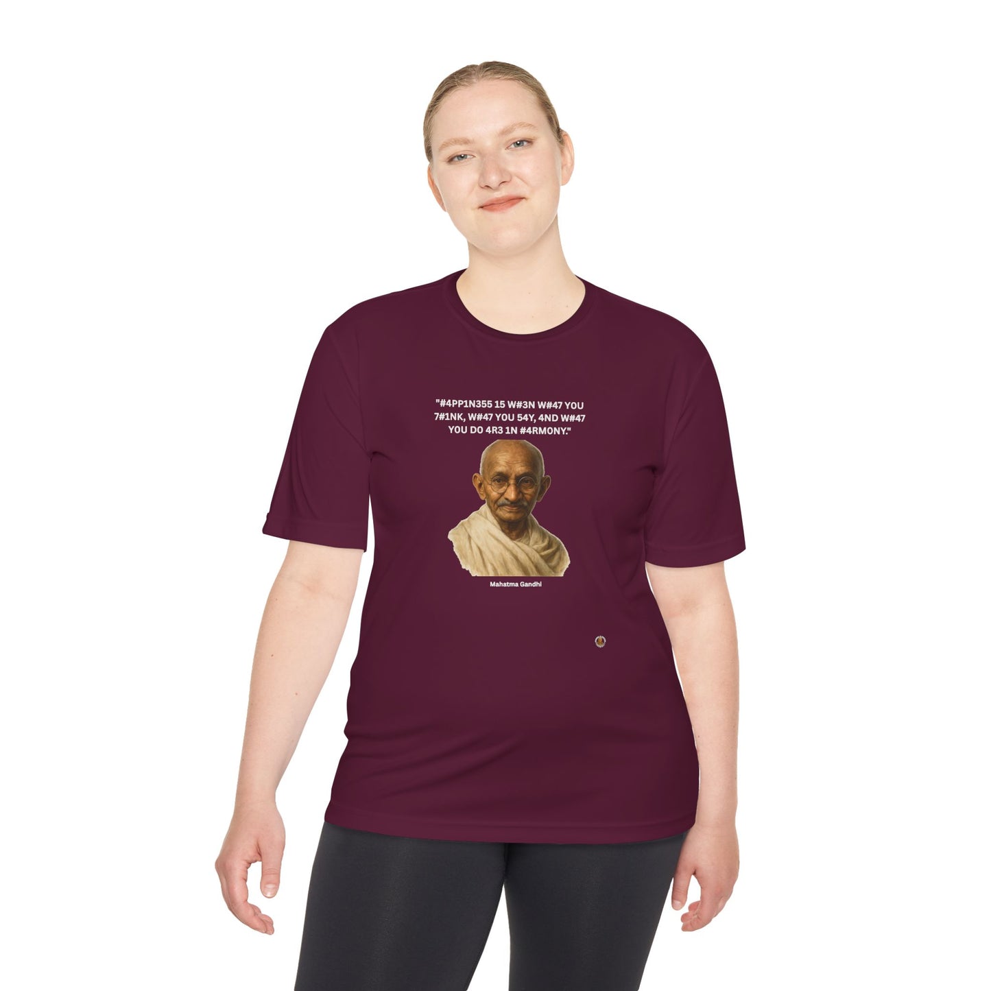 Mahatma Gandhi Kindness Leet Quote on  Performance Tee