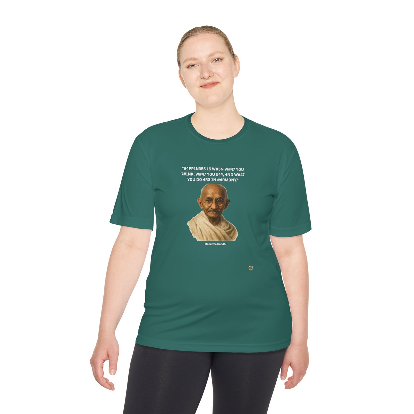 Mahatma Gandhi Kindness Leet Quote on  Performance Tee