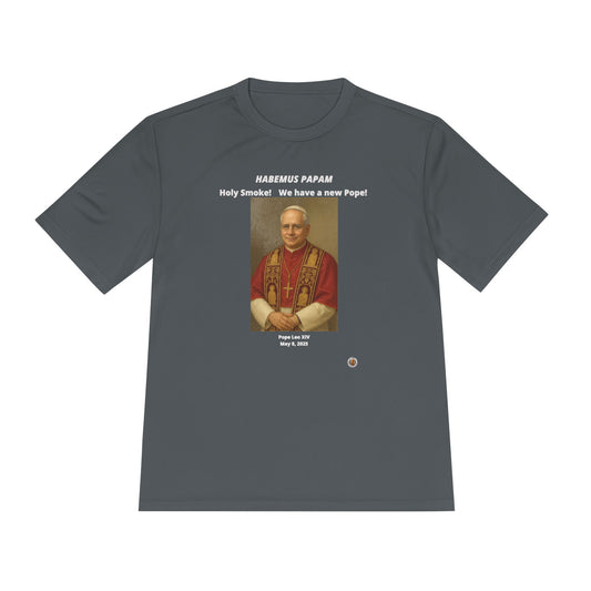 Habemus Papam - New Pope Portrait on Dark Performance Tee