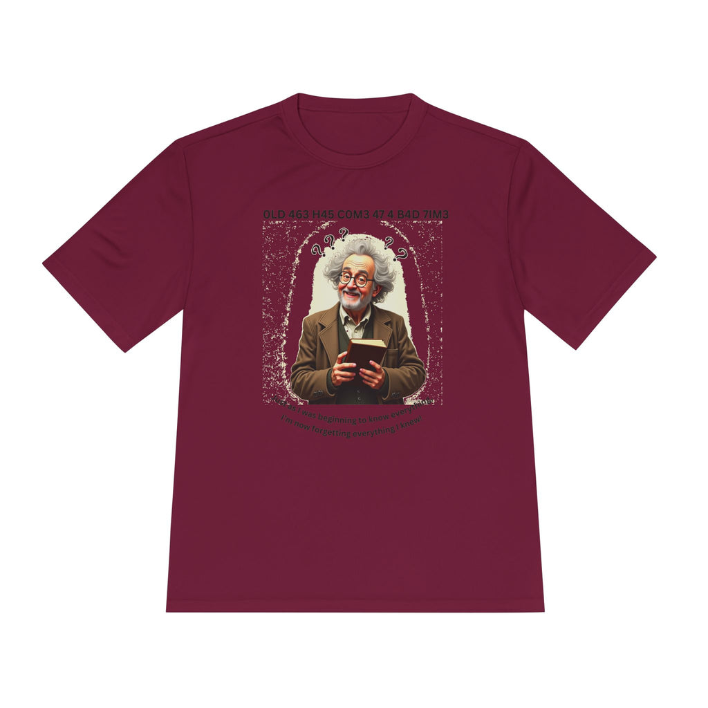 Gray Haired Man has his Senior Moments - Aging Ain't Easy Performance Tee