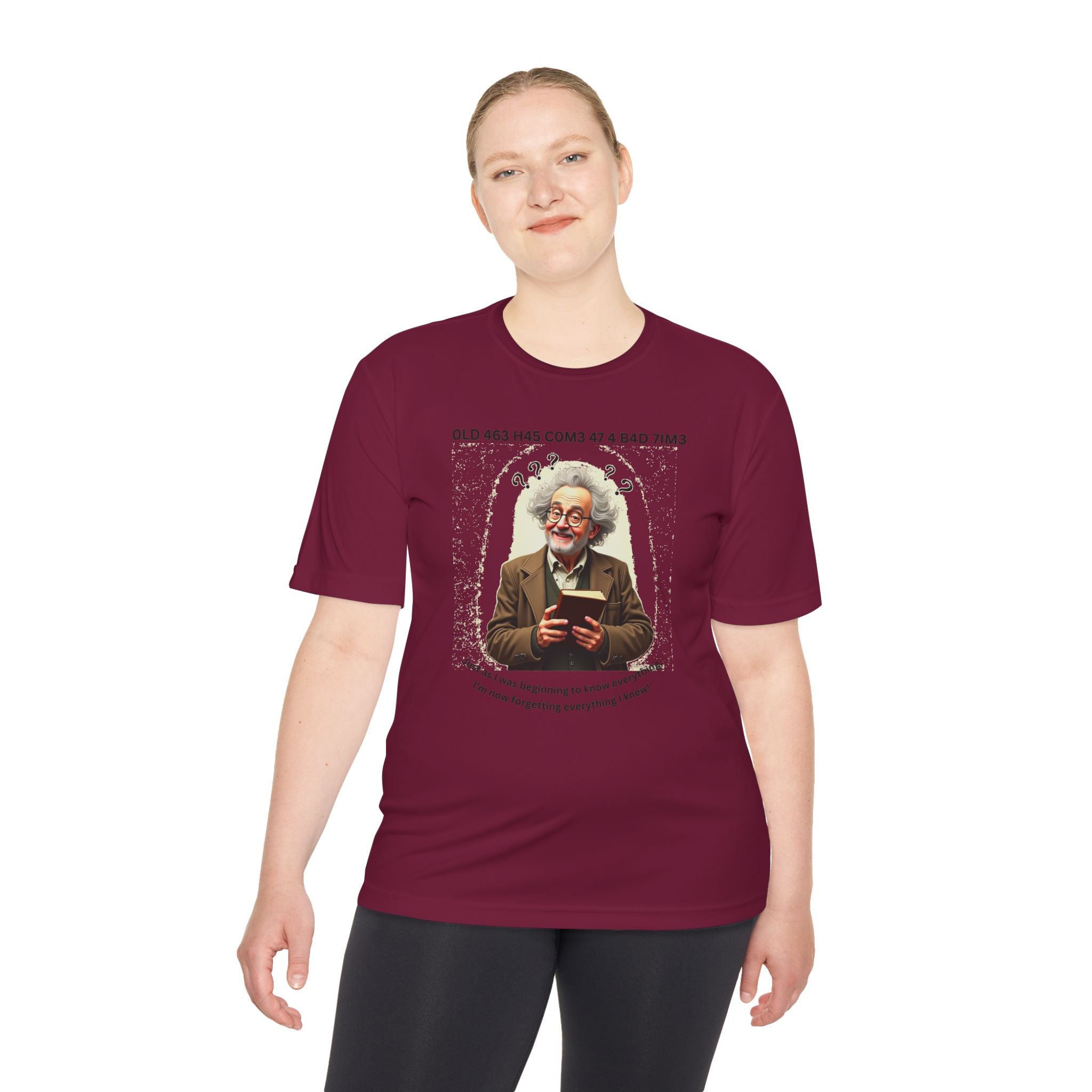 Gray Haired Man has his Senior Moments - Aging Ain't Easy Performance Tee