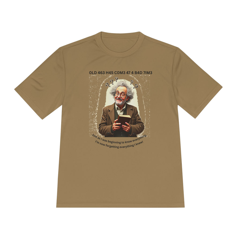Gray Haired Man has his Senior Moments - Aging Ain't Easy Performance Tee