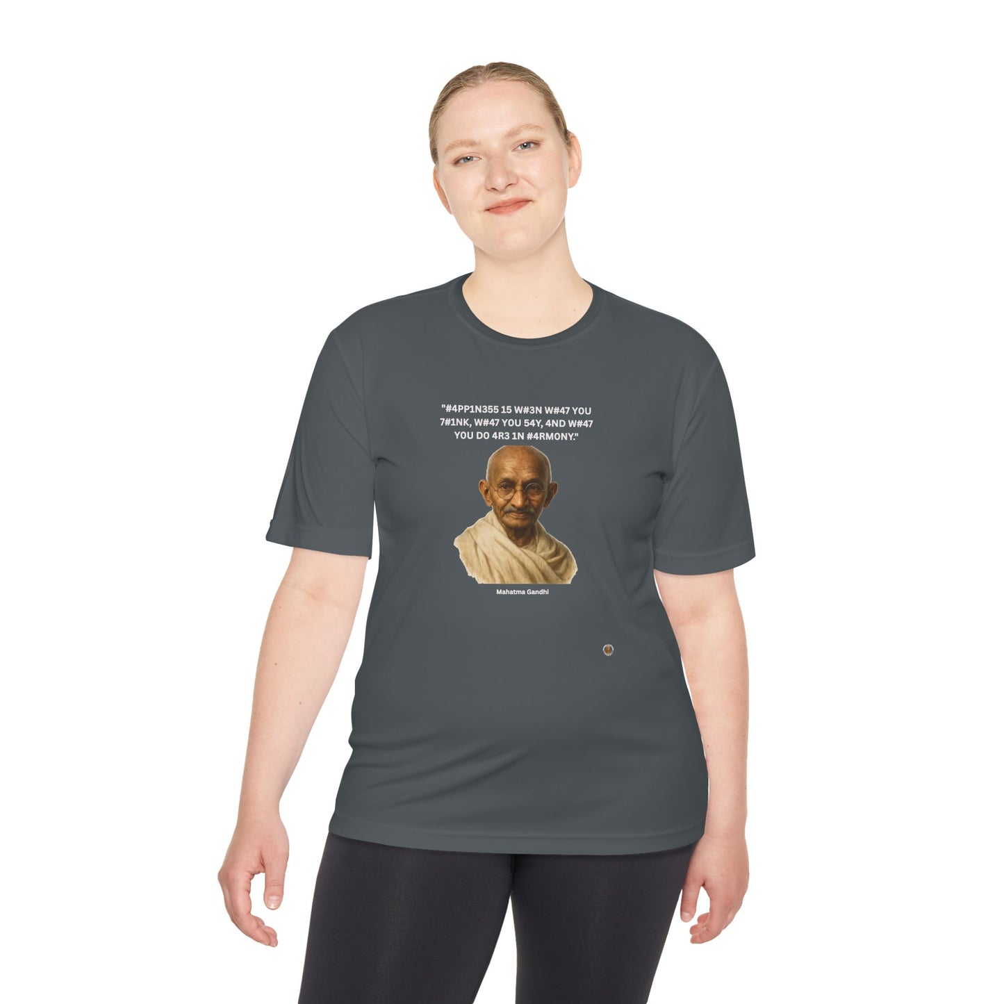 Mahatma Gandhi Kindness Leet Quote on  Performance Tee